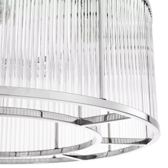 Eichholtz Bernardi Large Ceiling Light in Nickel Finish