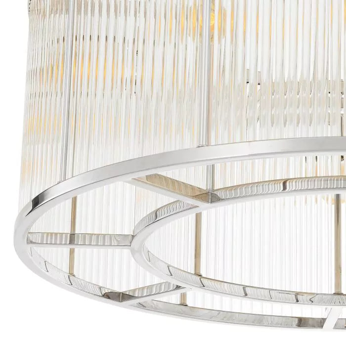 Eichholtz Bernardi Large Ceiling Light in Nickel Finish