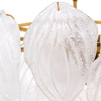 Eichholtz Novida Chandelier in Antique Brass Finish with Frosted Glass