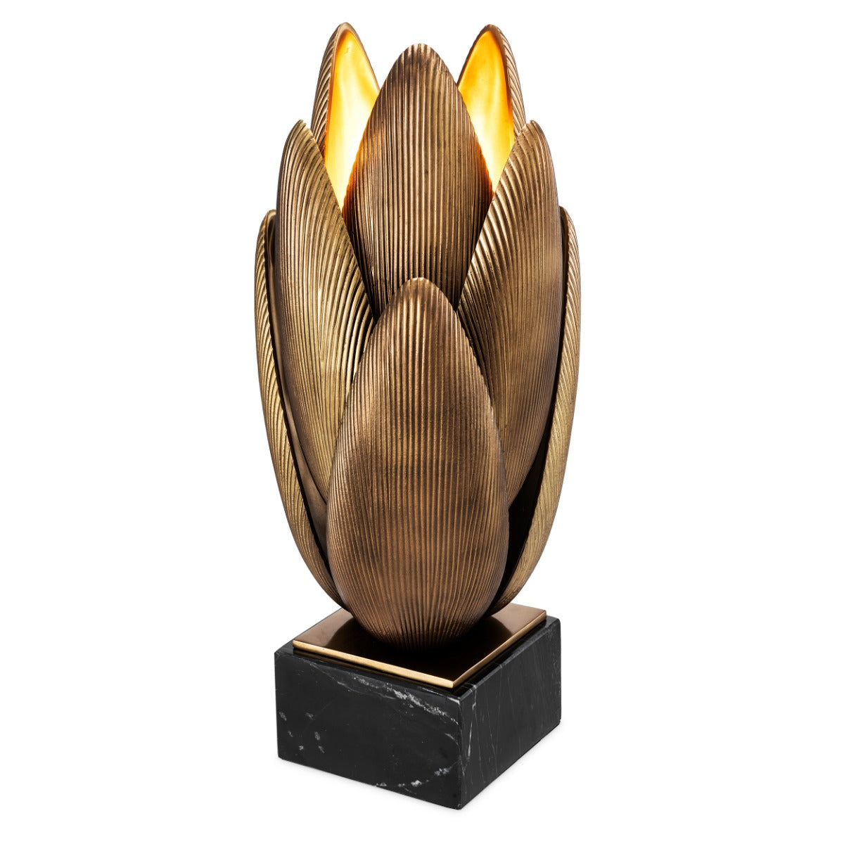 Eichholtz Blossom Table Lamp in Vintage Brass Finish