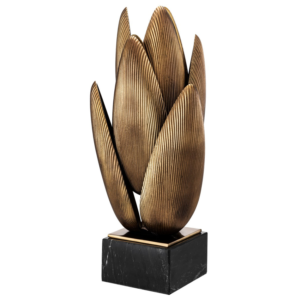 Eichholtz Blossom Table Lamp in Vintage Brass Finish