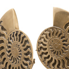 Eichholtz Ammonite Set of 2 Decorative Figures in Vintage Brass Finish