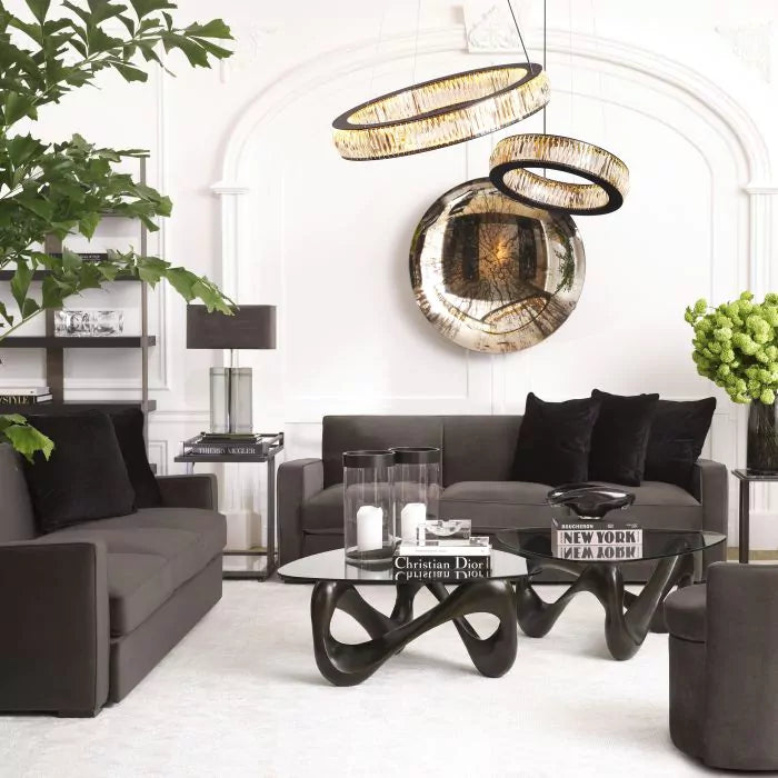 Eichholtz Vancouver Small Chandelier in Black Finish