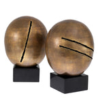 Eichholtz Artistic Object Set of 2 in Vintage Brass Finish