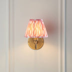 Endon Ripple Curve Wall Light in Antique Brass