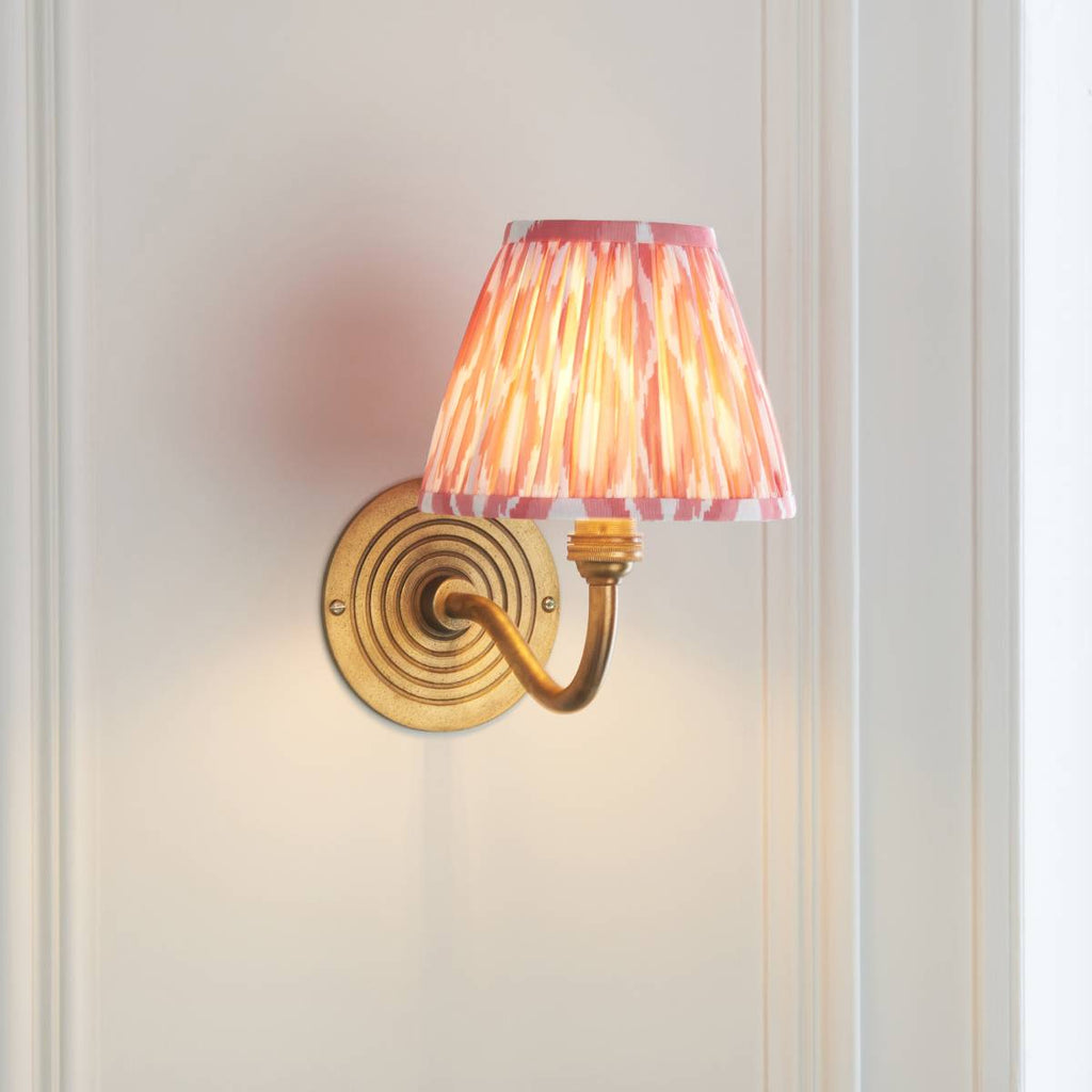 Endon Ripple Curve Wall Light in Antique Brass