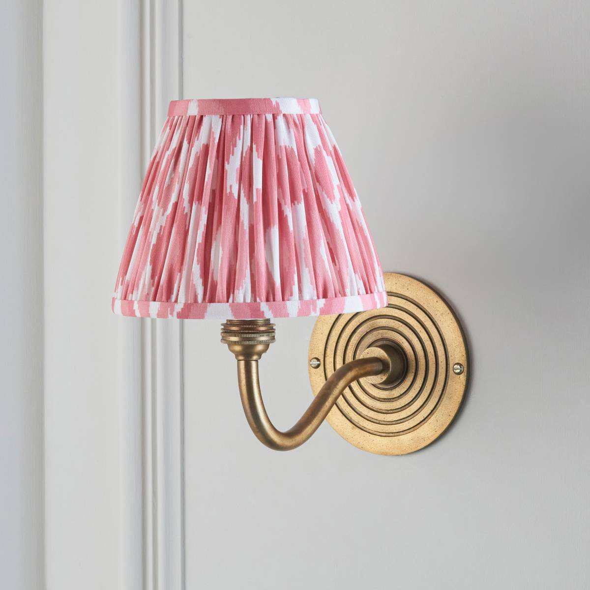 Endon Ripple Curve Wall Light in Antique Brass
