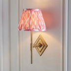 Endon Diamond Tall Wall Light in Antique Brass