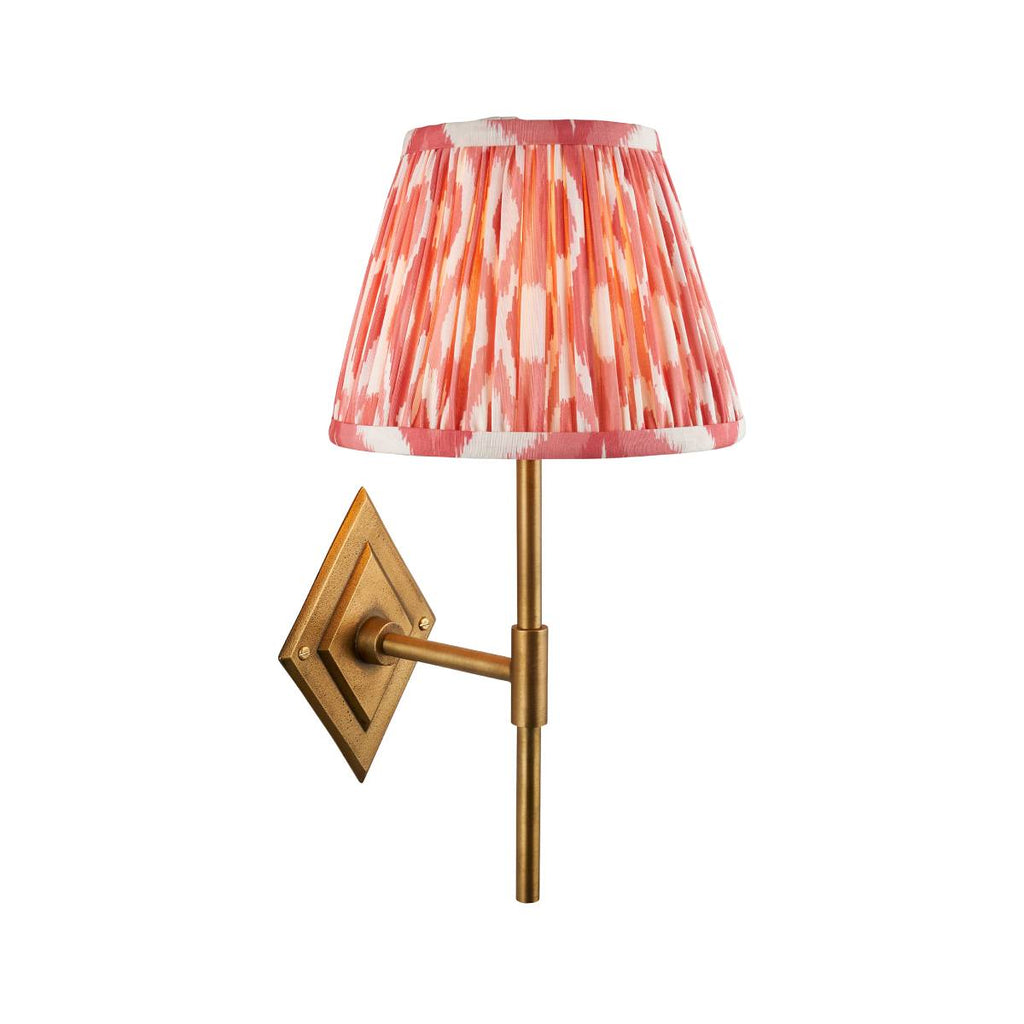 Endon Diamond Tall Wall Light in Antique Brass