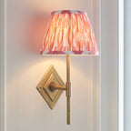 Endon Diamond Tall Wall Light in Antique Brass