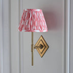 Endon Diamond Tall Wall Light in Antique Brass