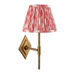 Endon Diamond Tall Wall Light in Antique Brass