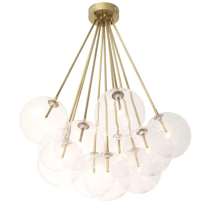 Eichholtz Molecule Ceiling Light in Antique Brass Finish