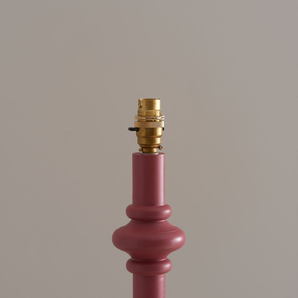 Endon Carnaby & Zigzag 40cm Floor Lamp Satin Pink Clay Paint