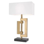 Eichholtz Leroux Table Lamp in Antique Brass with Shade