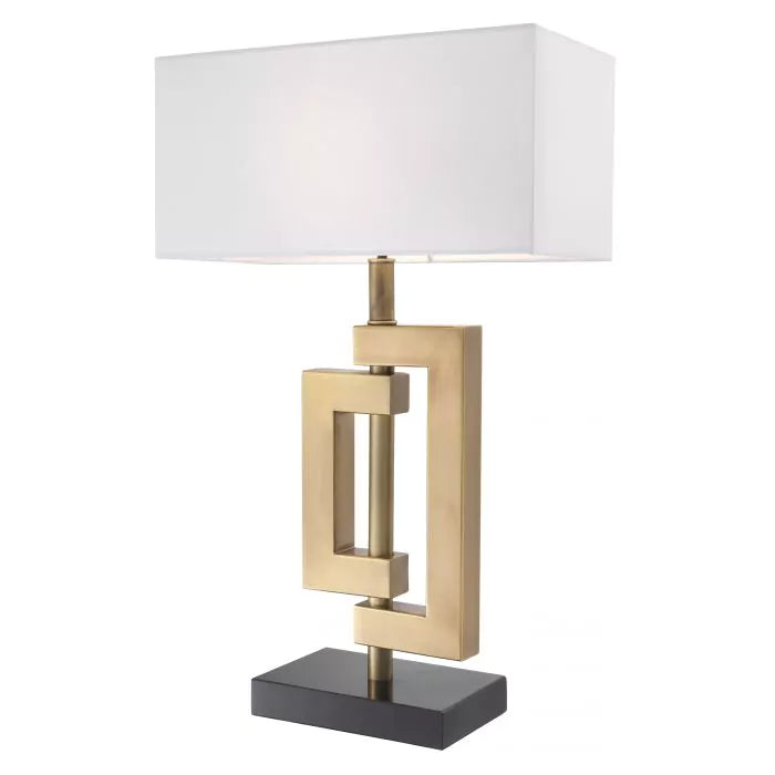 Eichholtz Leroux Table Lamp in Antique Brass with Shade