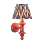 Endon Carnaby & Zigzag 20cm Wall Light Satin Pink Clay Paint