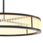 Eichholtz Thibaud Small LED Pendant Light in Bronze with Frosted Glass
