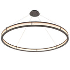 Eichholtz Damien Extra Large Pendant Light in Bronze with Frosted Glass