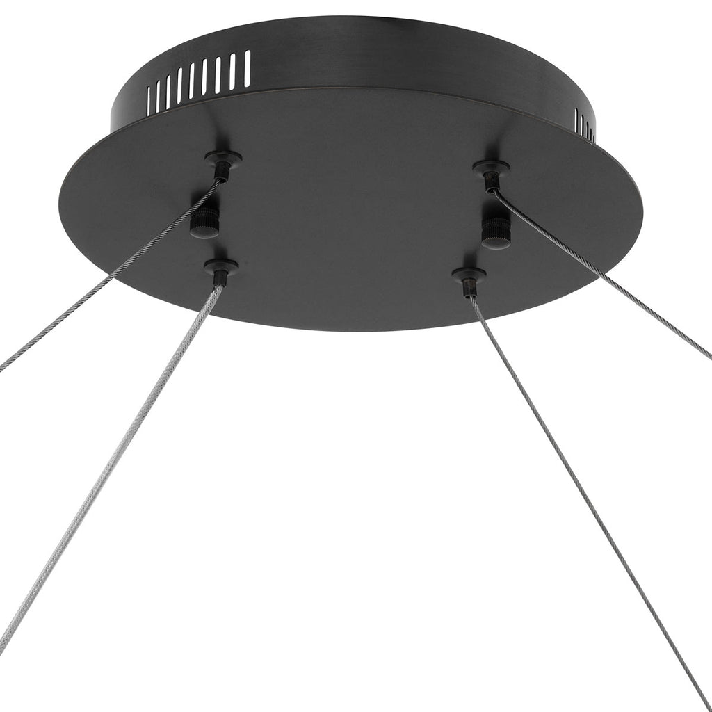 Eichholtz Damien Extra Large Pendant Light in Bronze with Frosted Glass