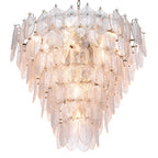 Eichholtz Verbier Large Chandelier in Nickel Finish with Glass