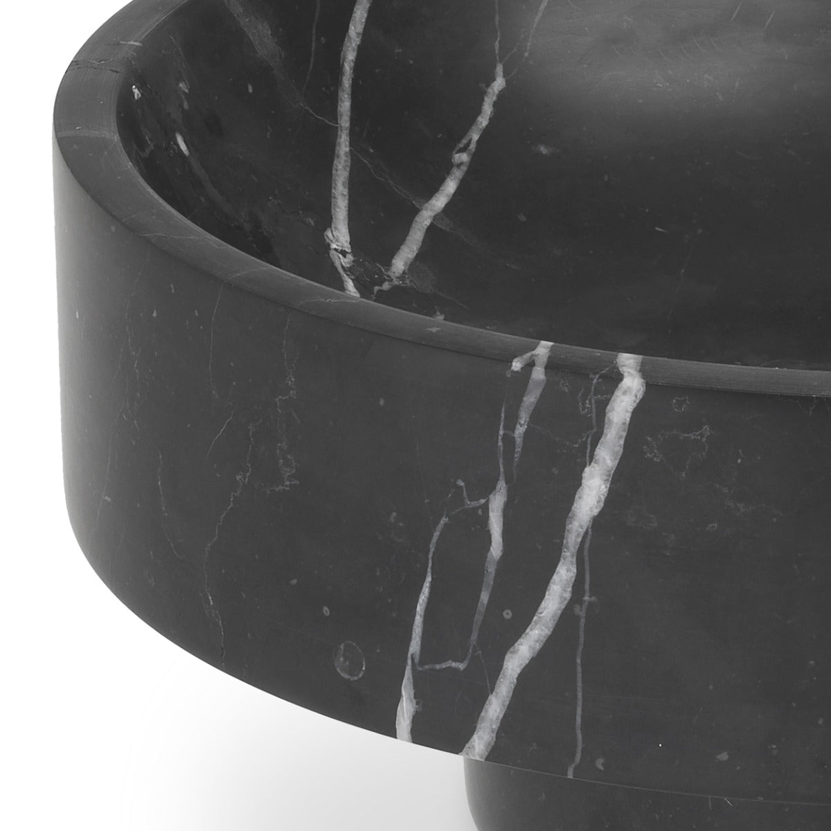 Eichholtz Santiago Bowl in Honed Black Marble