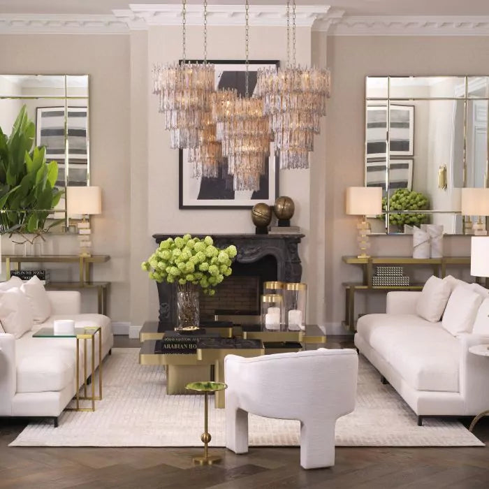 Eichholtz Saint Roch Large Chandelier in Brushed Brass Finish