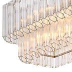 Eichholtz Vittoria Rectangular Chandelier in Nickel Finish