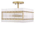 Eichholtz Ruby Square Ceiling Light in Antique Brass Finish