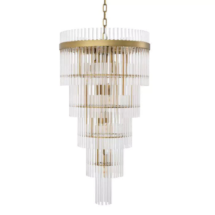 Eichholtz Yara Large Chandelier in Antique Brass Finish