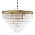 Eichholtz East Single Chandelier in Antique Brass Finish