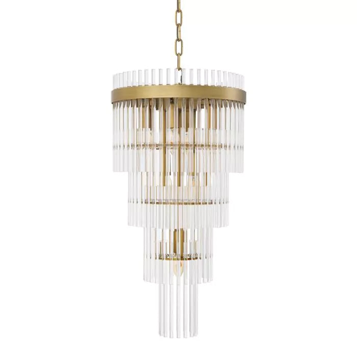 Eichholtz Yara Small Chandelier in Antique Brass Finish