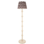 Endon Carnaby & Zigzag 35cm Floor Lamp Satin Almond White Paint