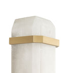 Eichholtz Pandora Wall Light in Antique Brass with Alabaster Shade