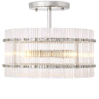 Eichholtz Ruby Round Ceiling Light in Nickel Finish