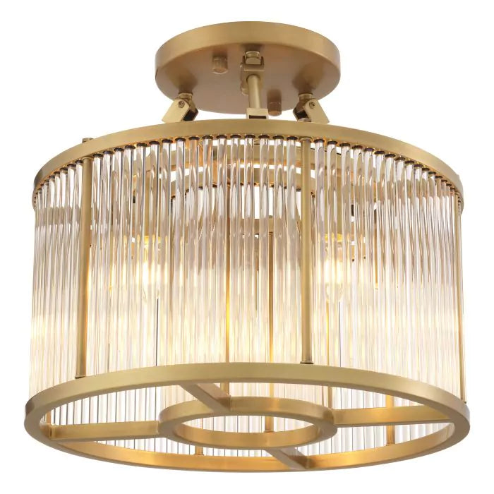Eichholtz Bernardi Small Ceiling Light in Antique Brass Finish