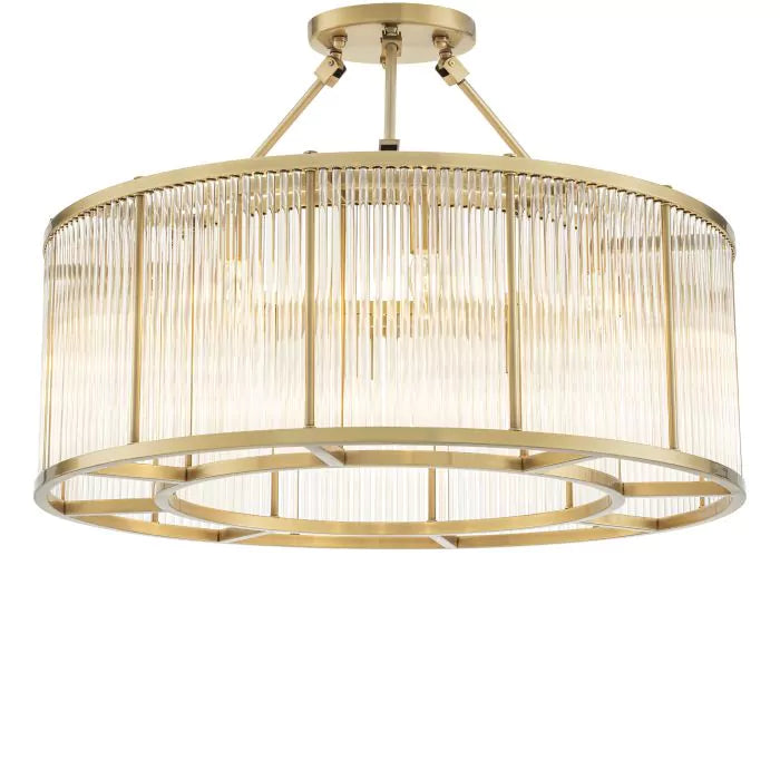 Eichholtz Bernardi Large Ceiling Light in Antique Brass Finish