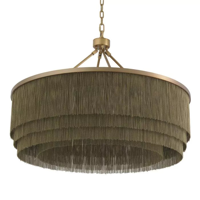 Eichholtz Tissot Large Chandelier in Antique Brass Finish