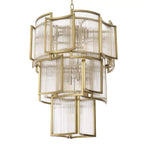 Eichholtz Jet Set Chandelier in Antique Brass Finish