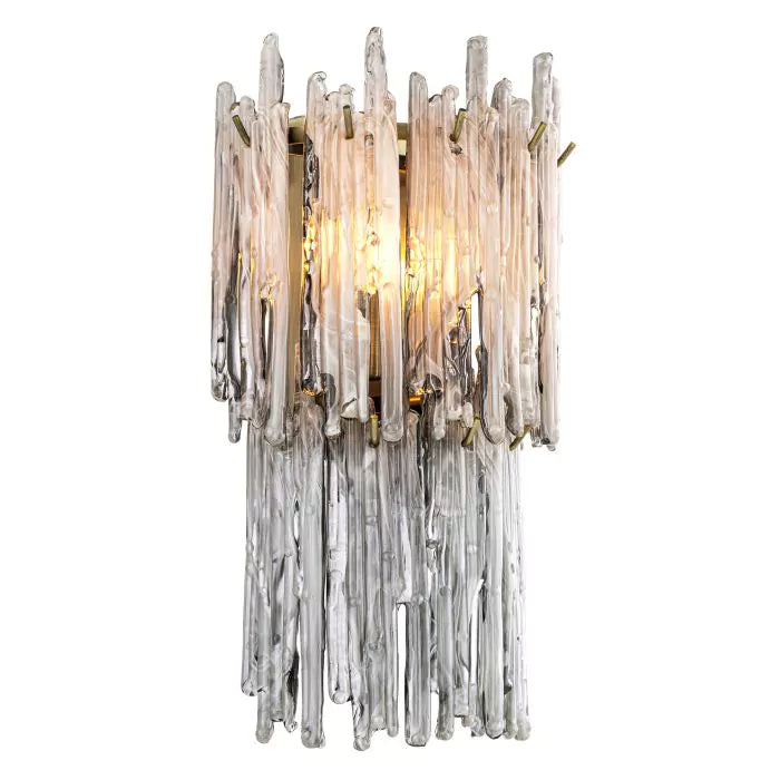 Eichholtz Saint Roch Double Light Wall Lamp in Brushed Brass Finish