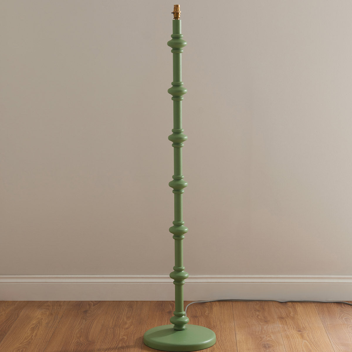 Endon Carnaby & Zigzag 35cm Floor Lamp Satin Cotswold Green Paint