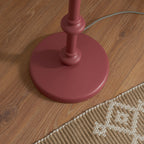 Endon Carnaby & Zigzag 35cm Floor Lamp Satin Pink Clay Paint