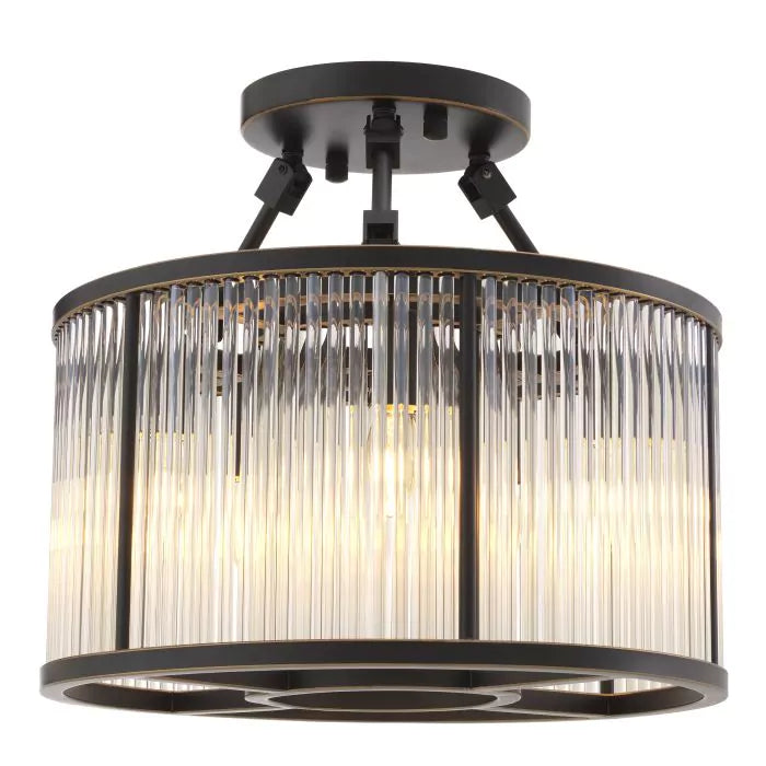 Eichholtz Bernardi Small Ceiling Light in Bronze Highlight Finish
