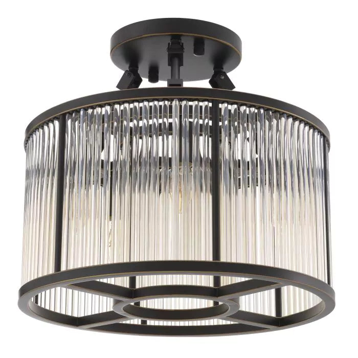 Eichholtz Bernardi Small Ceiling Light in Bronze Highlight Finish
