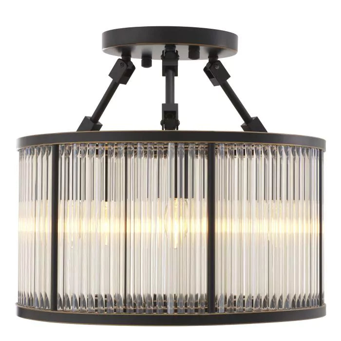 Eichholtz Bernardi Small Ceiling Light in Bronze Highlight Finish