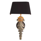 Eichholtz Beau Site Wall Lamp in Vintage Brass Finish with Black Shade