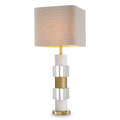 Eichholtz Cullingham Table Lamp in White Marble with Shade