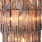 Eichholtz Saint Roch Extra Large Chandelier in Brushed Brass with Smoke Glass