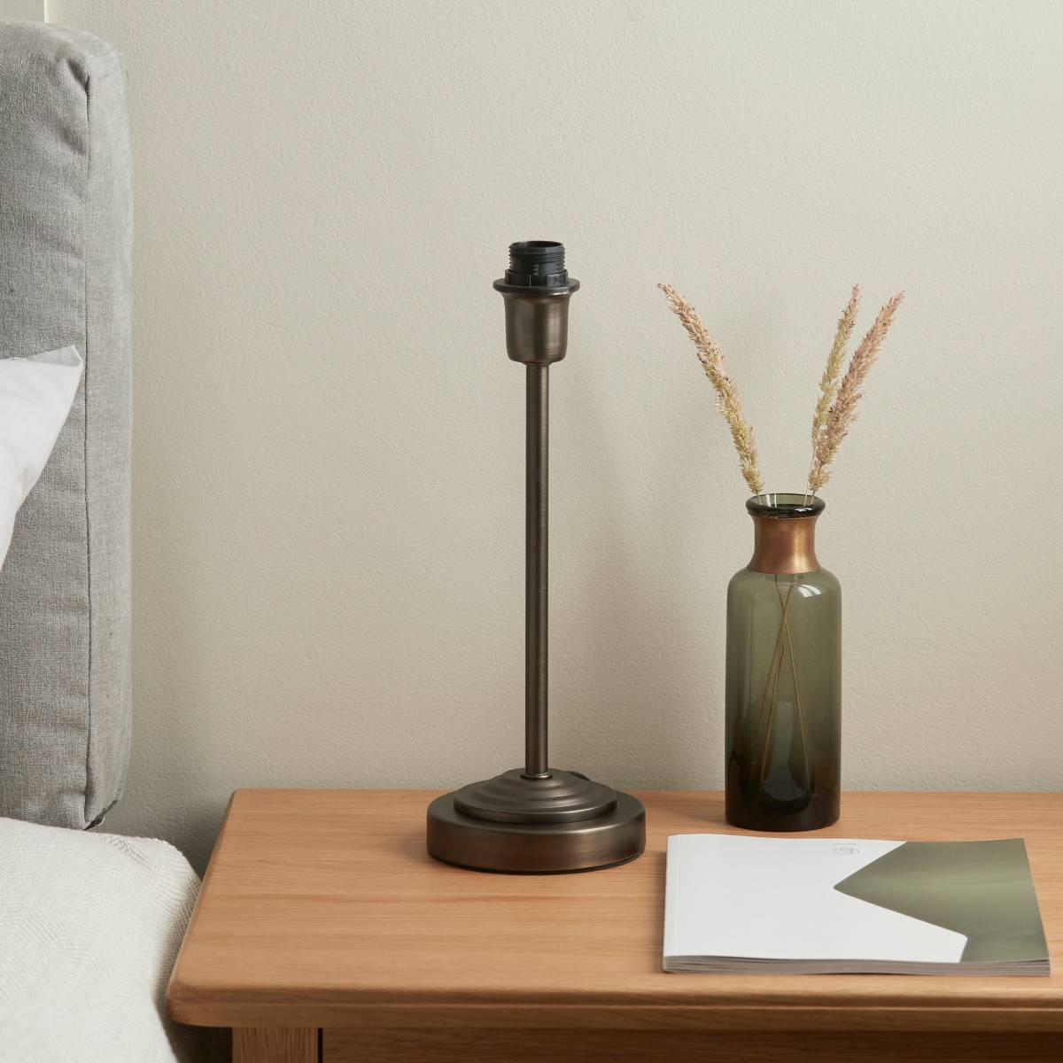 Endon Rise Table Lamp Dark Antique Bronze