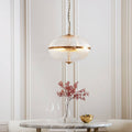 Endon Somerset 3 Light Pendant in Vintage Brass Finish and Clear Ribbed Glass Shade